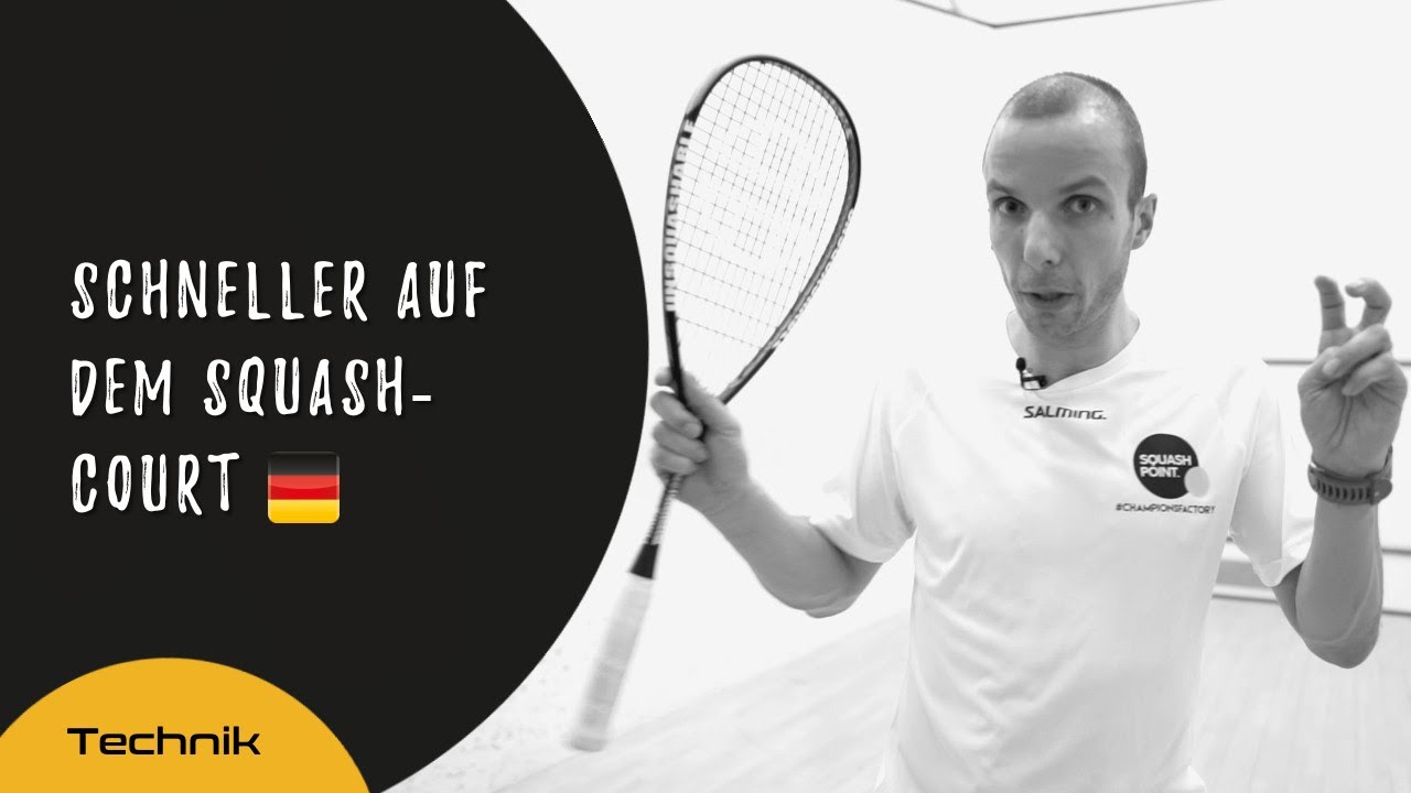 Squash-Tipps: Schneller auf dem Squash-Court