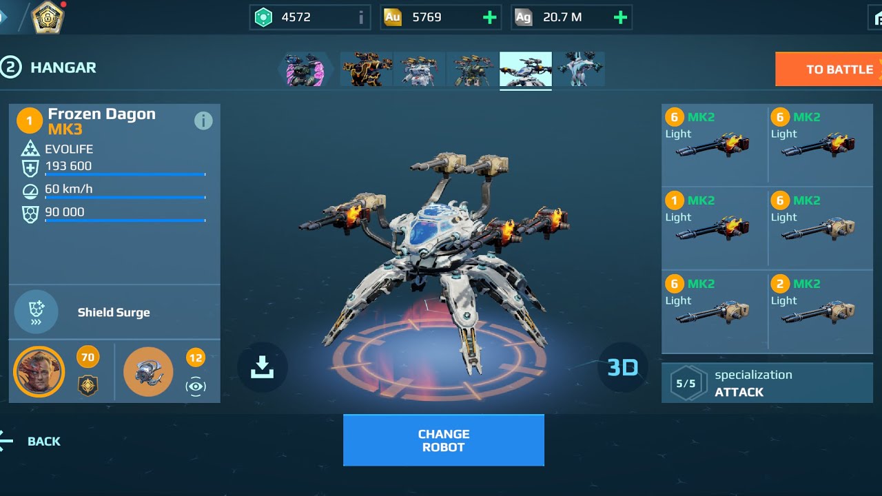 Dagon Gladius | War Robots Gameplay 