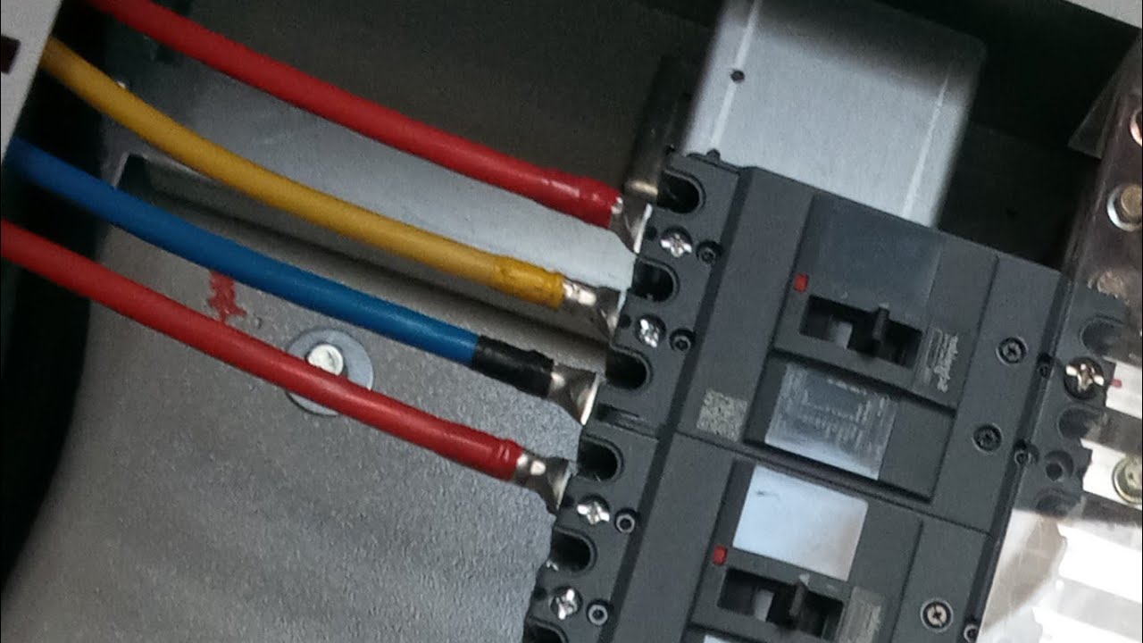 termination of main panel board supply for residential villa