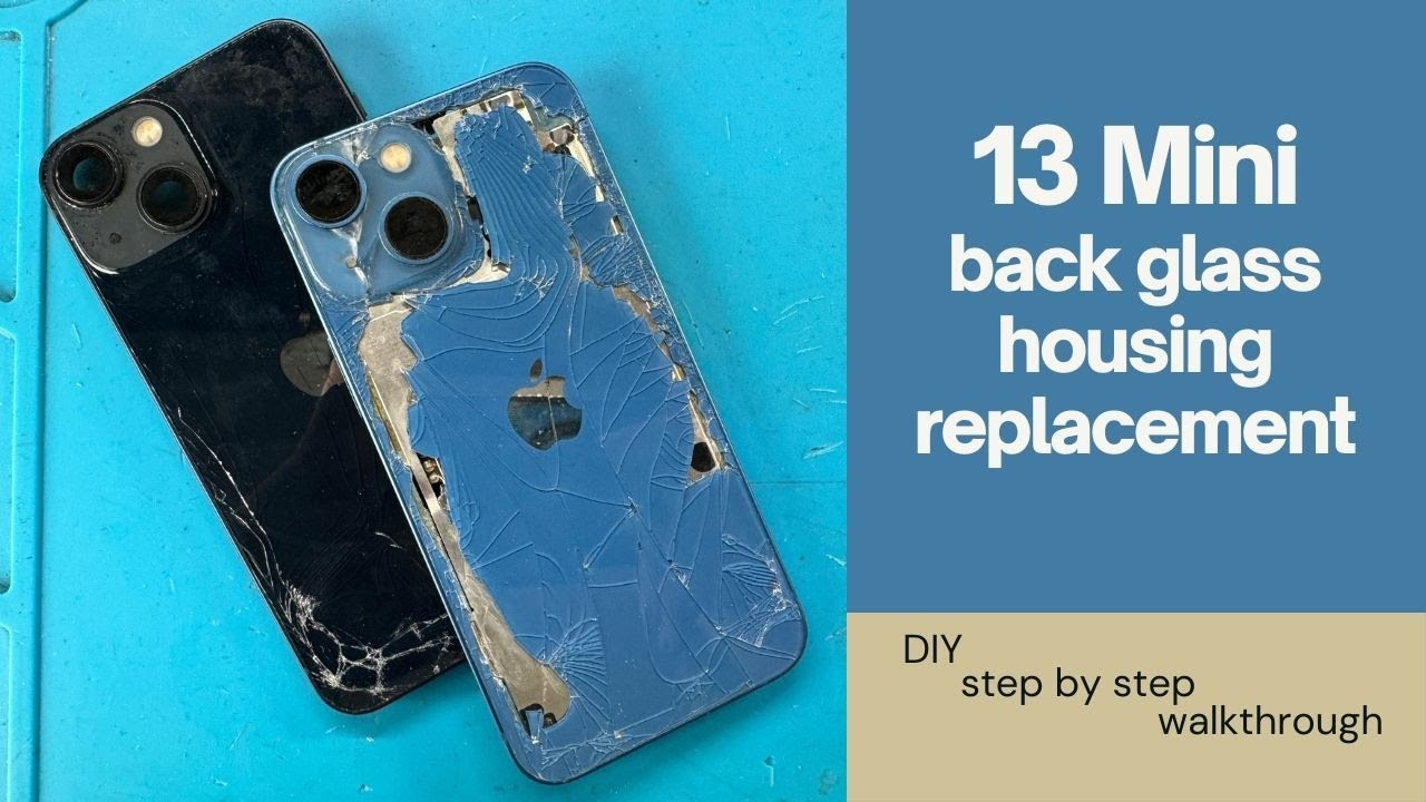 Fastest way to repair iPhone 13 Mini back glass / housing - narrated walkthrough