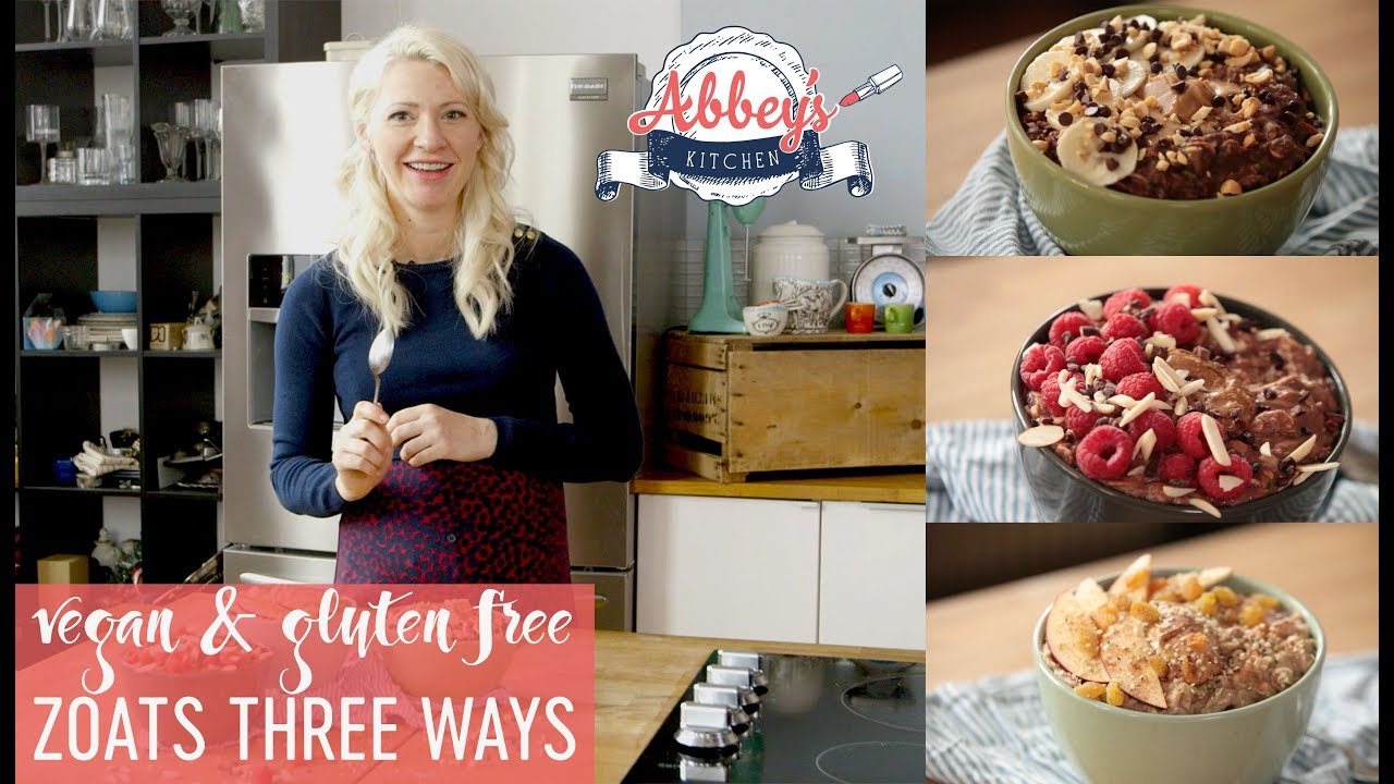 VEGAN Gluten Free ZOATS 3 Ways | Zucchini Oatmeal Healthy Fast Breakfast Recipes