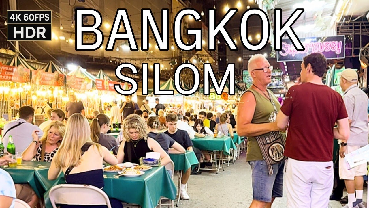 🇹🇭 Bangkok Silom Night Market | Street Food, Bars & Crazy Nightlife (4K HDR)
