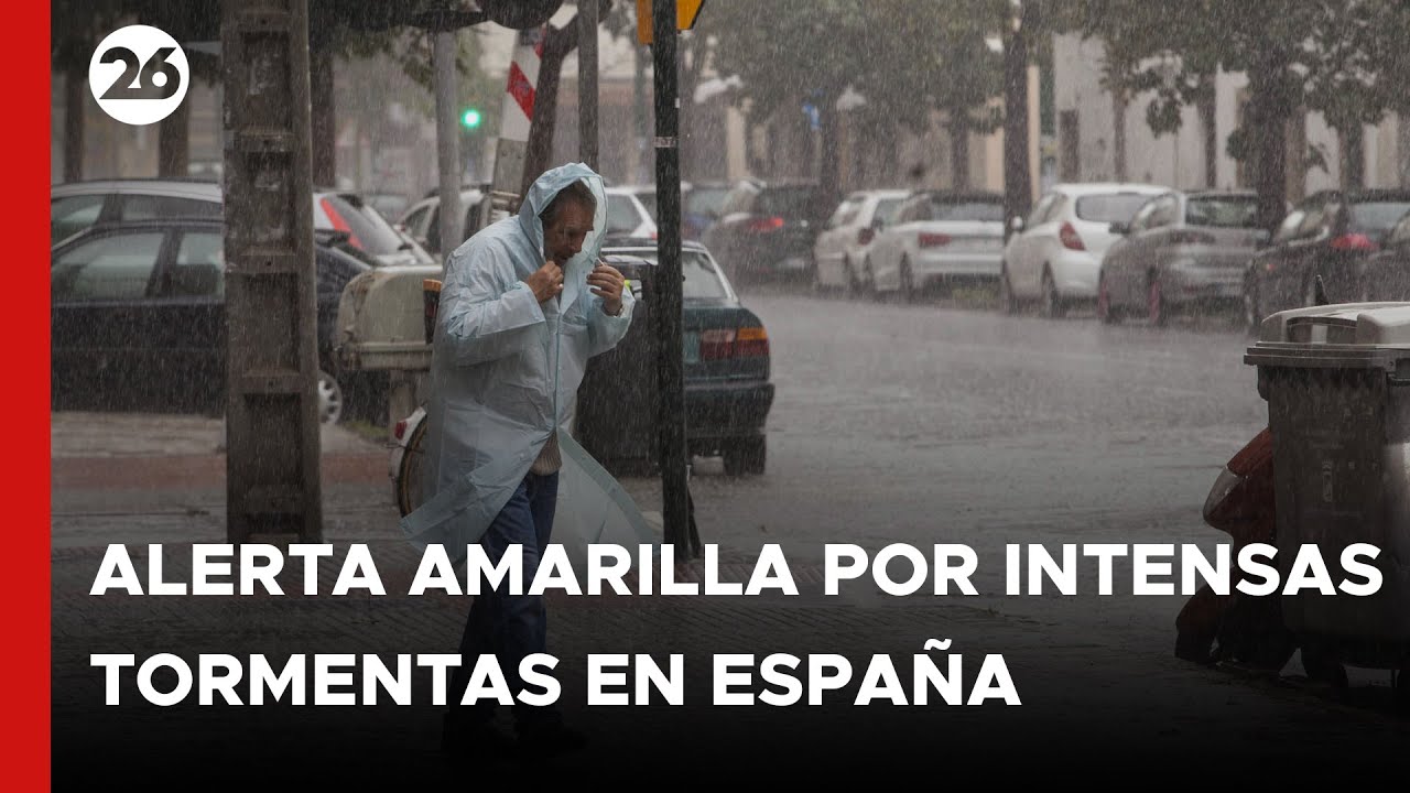 Alerta amarilla por intensas tormentas en Espa&ntilde;a