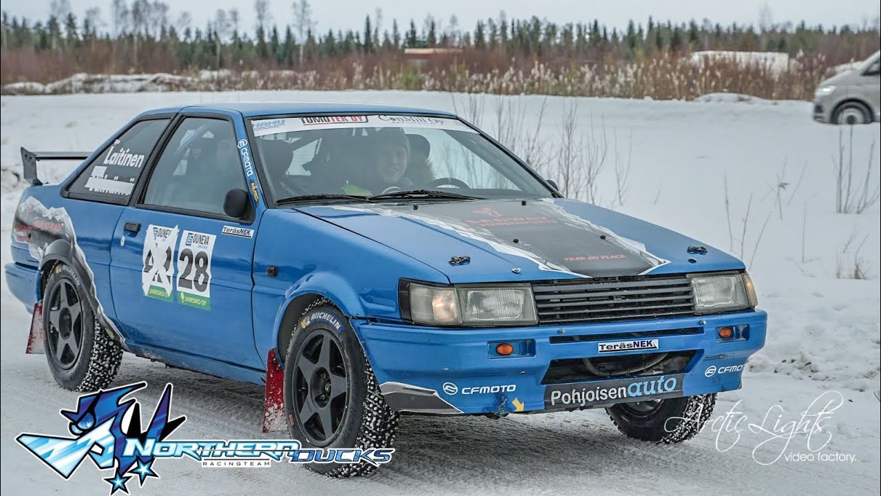 Ouneva group rallisprint siikajoki 2023 Toppinen/Hanhisuanto Toyota corolla gt1600