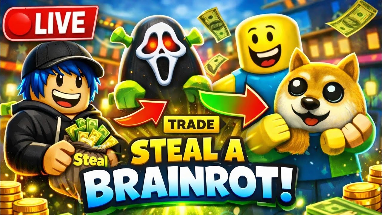 steel a brainrot trading live |