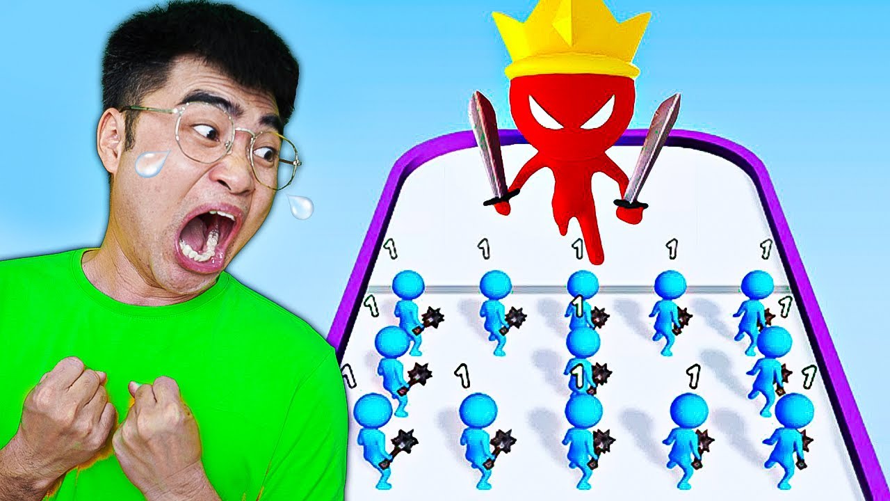 Gấu Đỏ Sở Hữu Đội Quân Đất Sét Kết Hợp Thành Người Khổng Lồ Trong MERGE BATTLE 3D