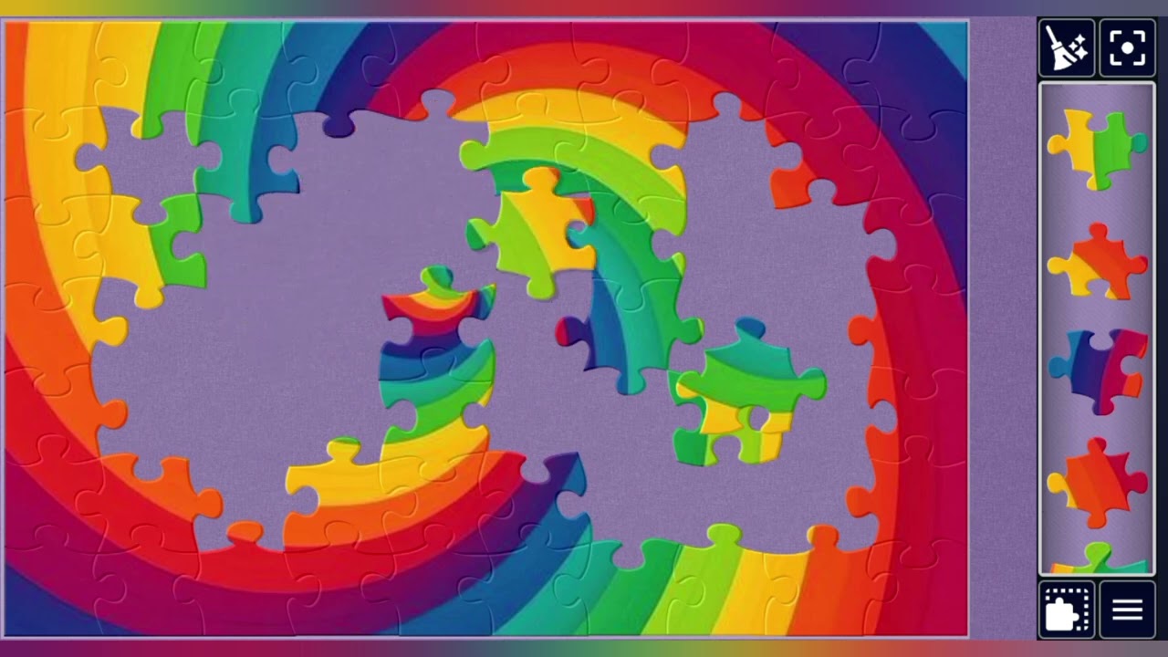 Infinite Rainbow Twist & Flow🌈🌀🧩//bright jigsaw puzzle 🧩//@jigsawpuzzle45 
