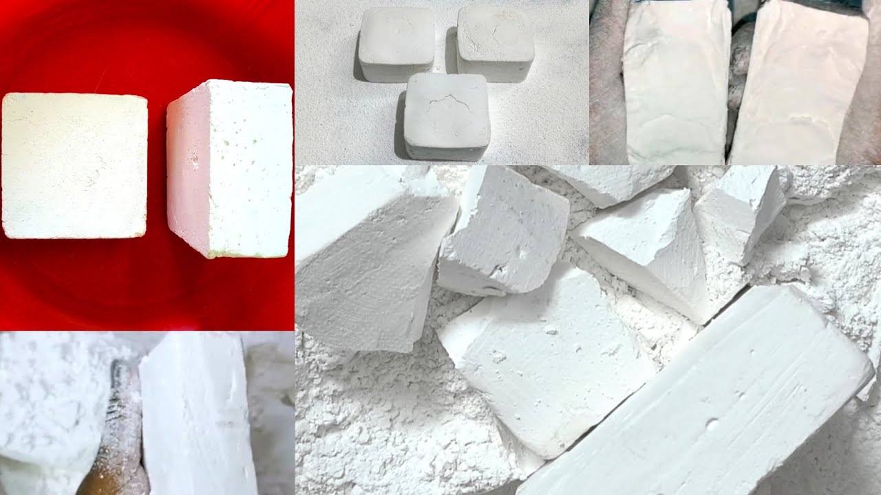 Homemade Chalk Blocks | Compilation of @experimentbinduasmr
