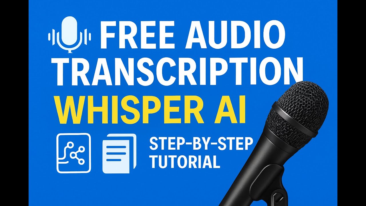Transcribe Audio to Text for FREE with Whisper AI | Step-by-Step Tutorial (2025)