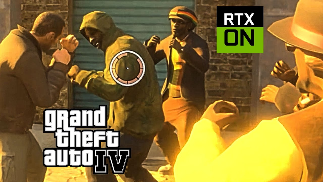 Niko Bellic Relieving Stress In Liberty City GTA 4 RTX REMIX No Copyright Gameplay