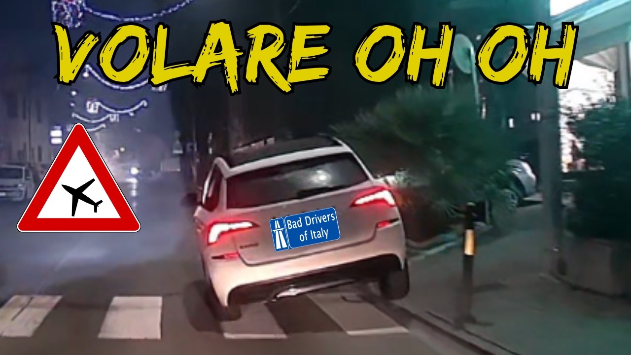 BAD DRIVERS OF ITALY dashcam compilation 2.23 - PRENDO IL BUS