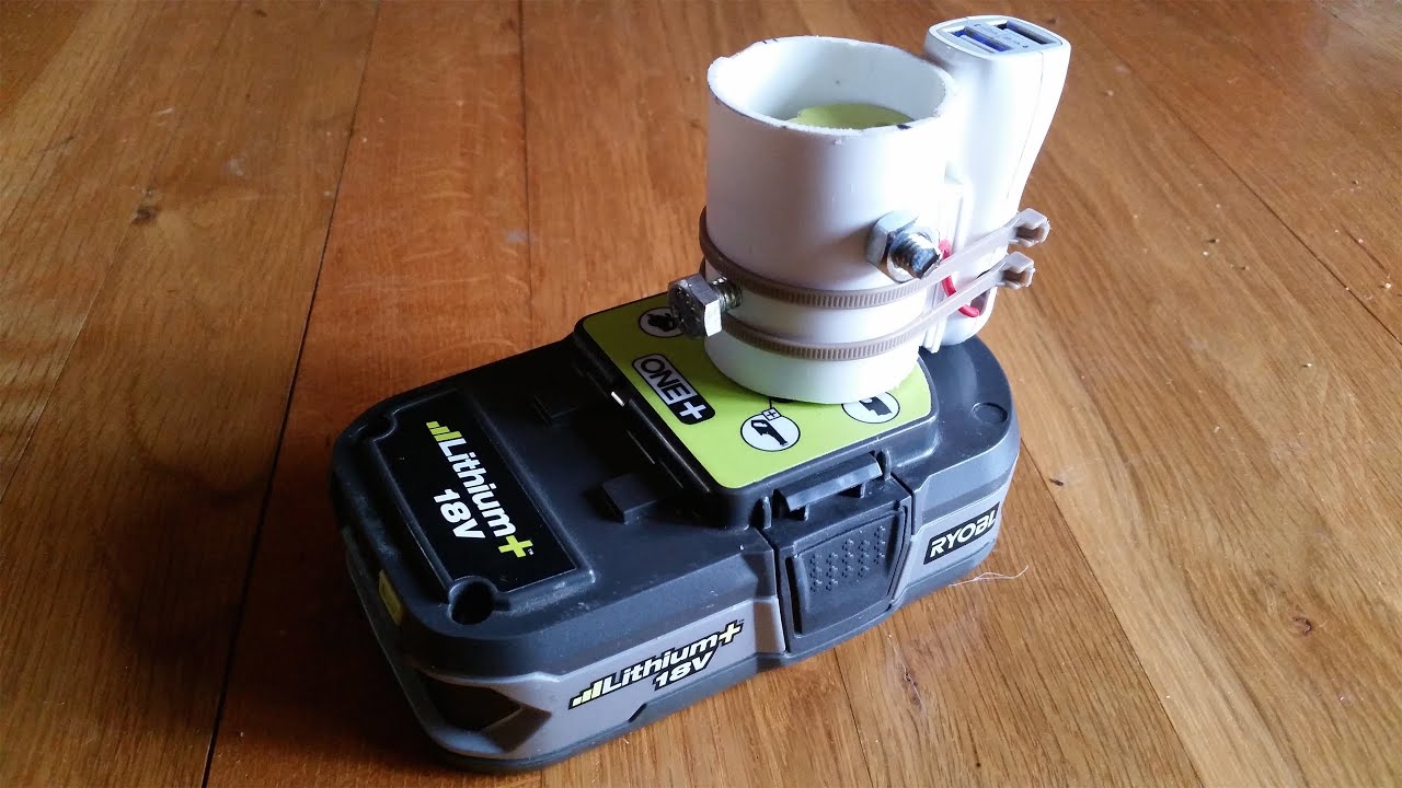 Ryobi Battery USB Phone Charger (version 2)
