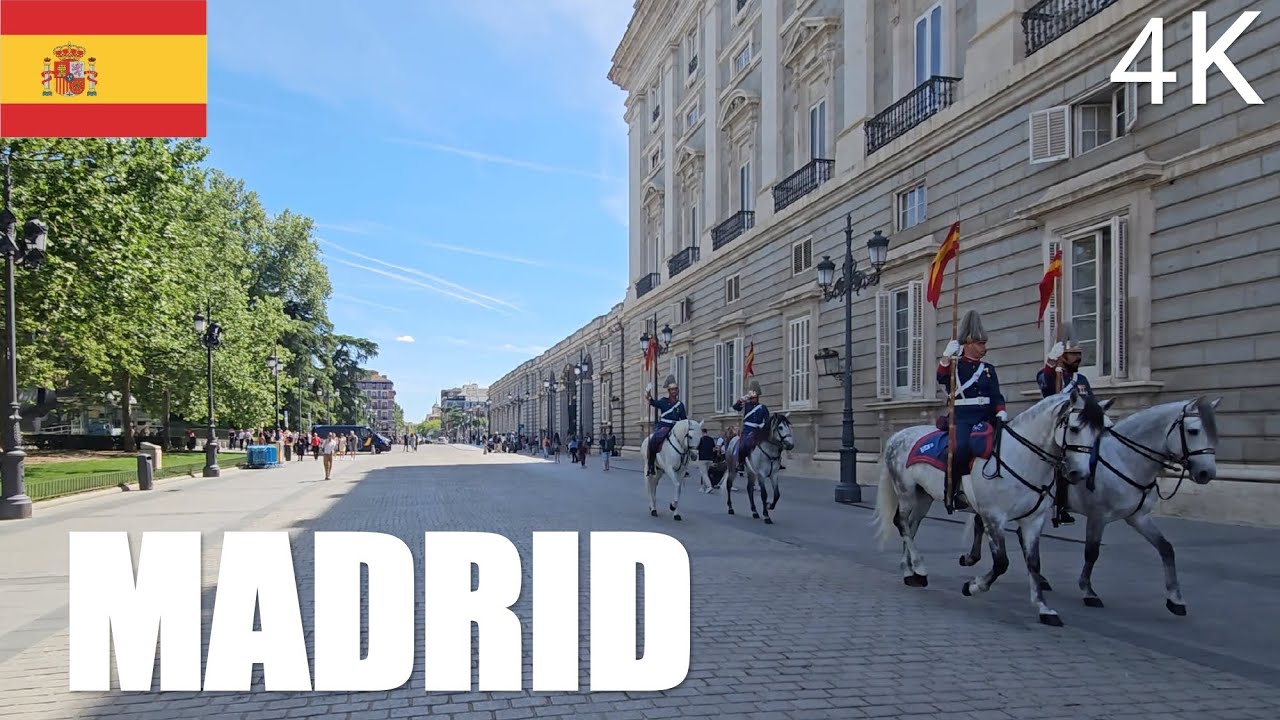 Madrid, Spain 4k - City Center Walking Tour 4K - April 2023