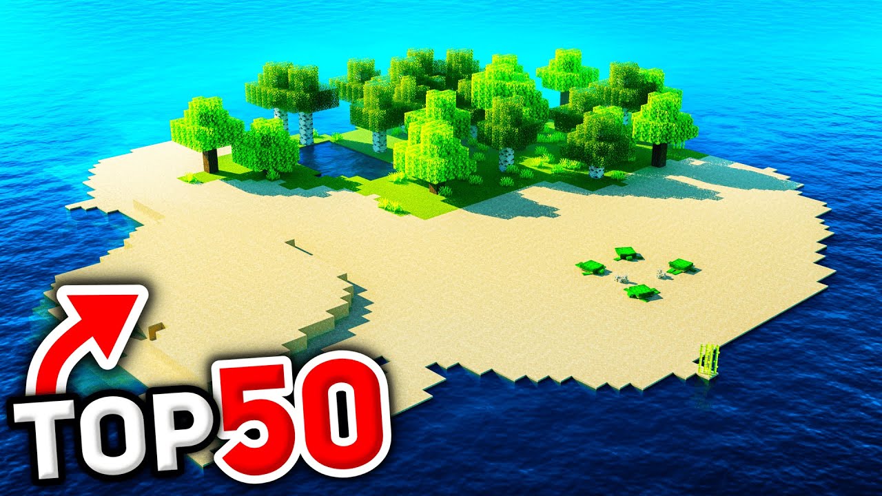 TOP 50 BEST SURVIVAL ISLAND SEEDS for MINECRAFT in 2025!