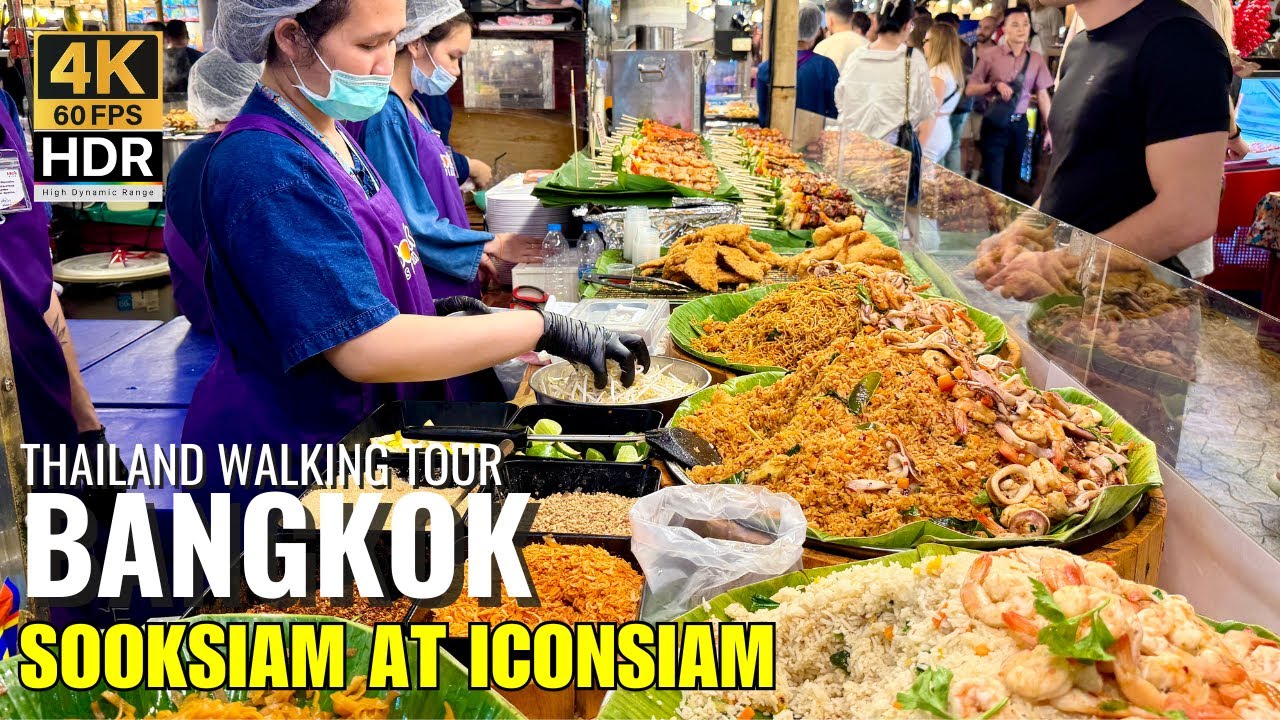 🍜 SookSiam ICONSIAM: Indoor Floating Market & Best Thai Street Food! [4K HDR]