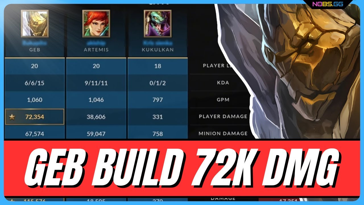 72.000 DAMAGE GEB AS FULL TANK!!?? Arena & Conquest PRO Builds 2025