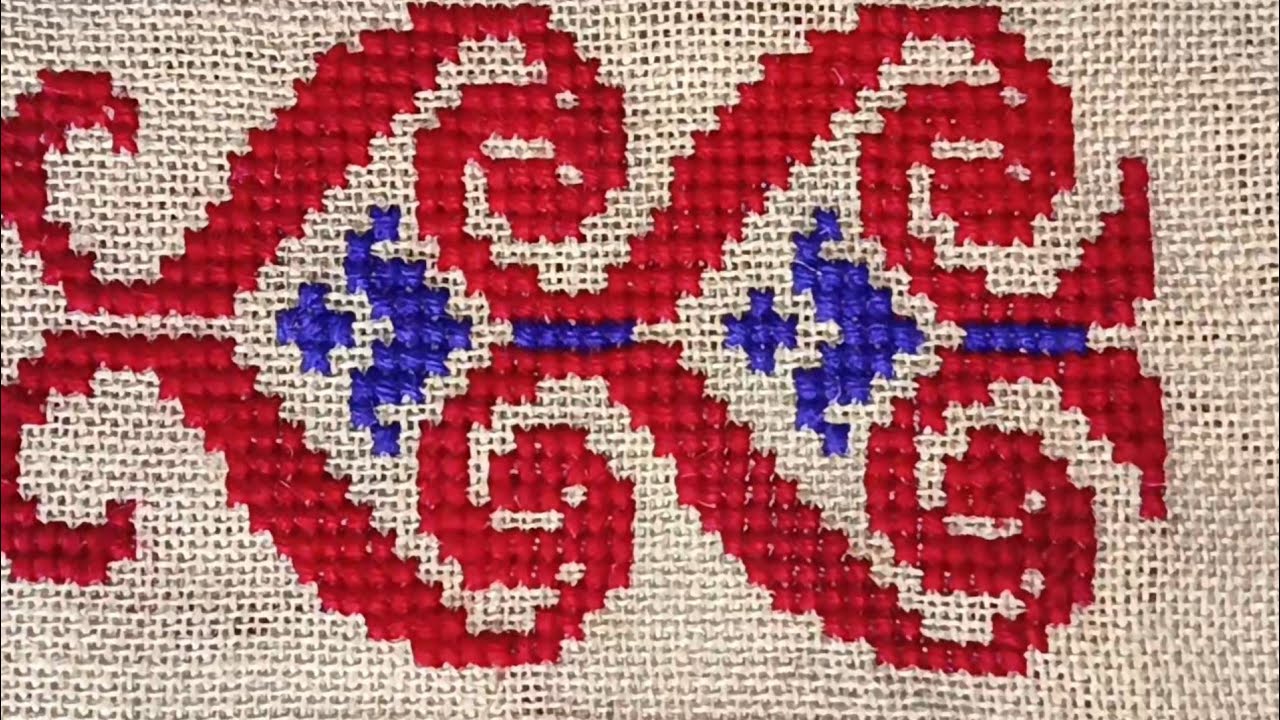চমৎকার ডিজাইন খুব সুন্দর আসন ডিজাইন ।cross stitch ason design #vorut uler ason design