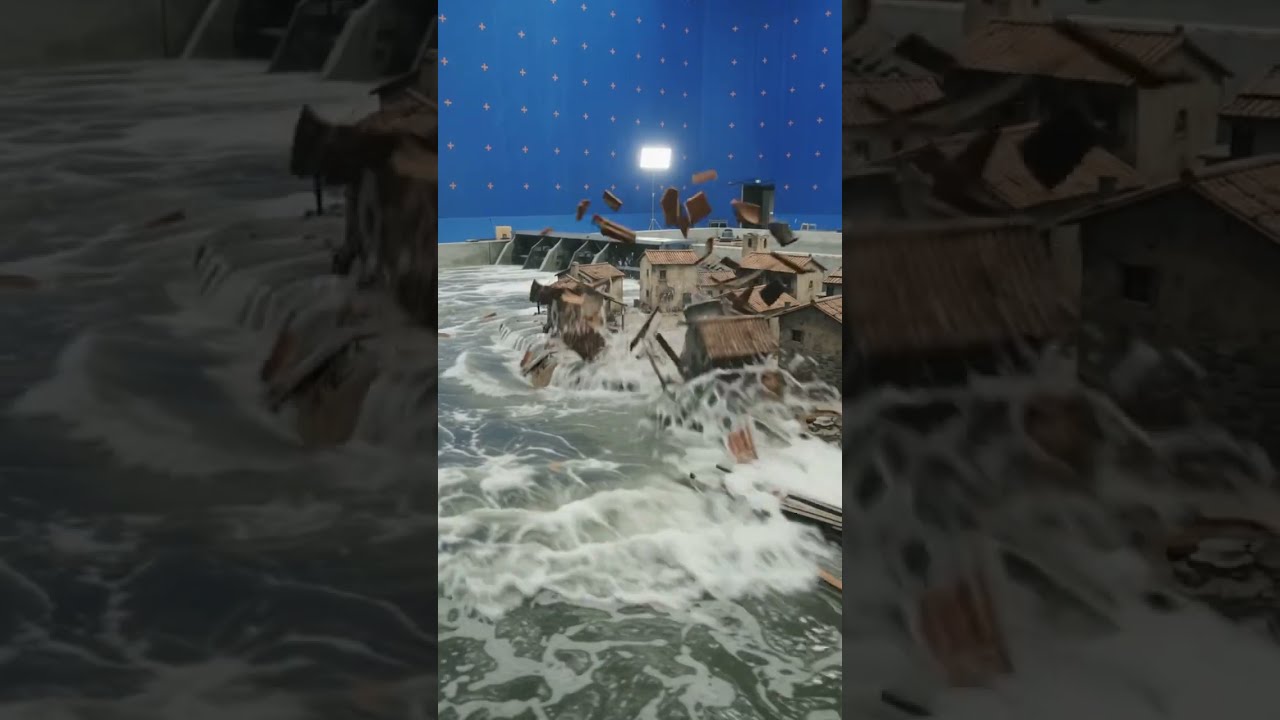 Dam Suddenly Breaks & Massive Flood Destroys Everything 😱🌊 #shorts
