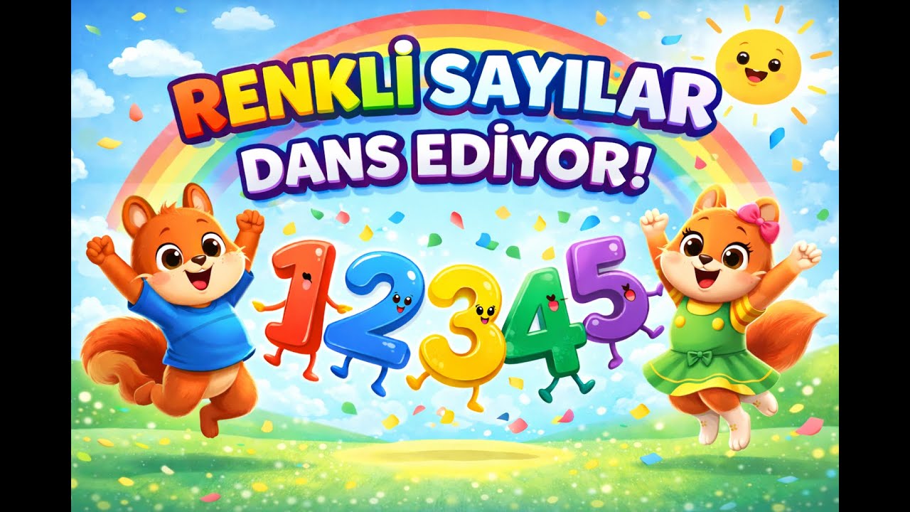 Renkli Sayılar Hop Hop Hop! 🌈 | Eğitici Sayma Şarkısı | 1’den 5’e Öğreniyoruz
