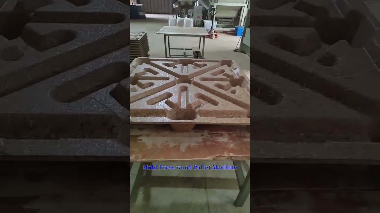 ZZCHRYSO&nbsp;Wood Pallet Making Machine Compressed Sawdust Hot Oil Press Moulded Wood Pallet Machines