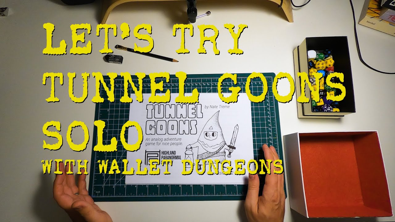 Давайте попробуем Tunnel Goons RPG в одиночку (с подземельями кошелька)