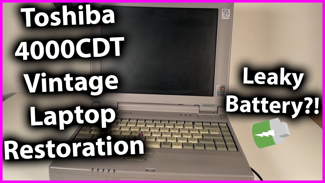 Restoring a Toshiba 4000CDT For Retro Gaming.