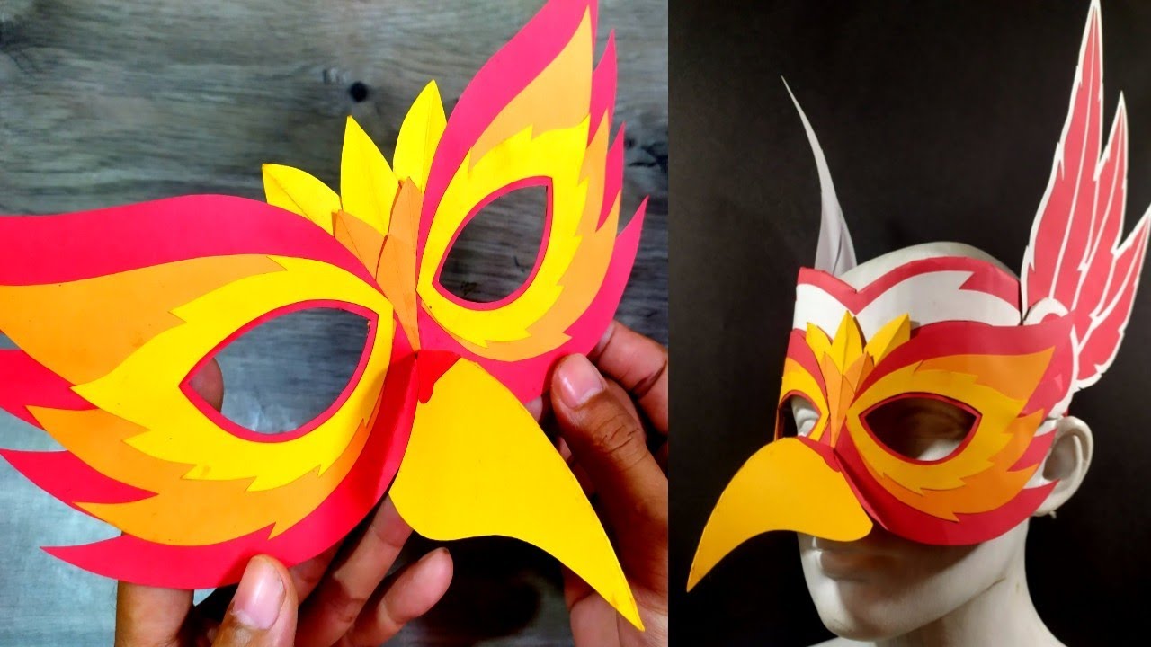 MEMBUAT TOPENG KARNAVAL DARI KERTAS | TOPENG KARNAVAL | DIY MASK