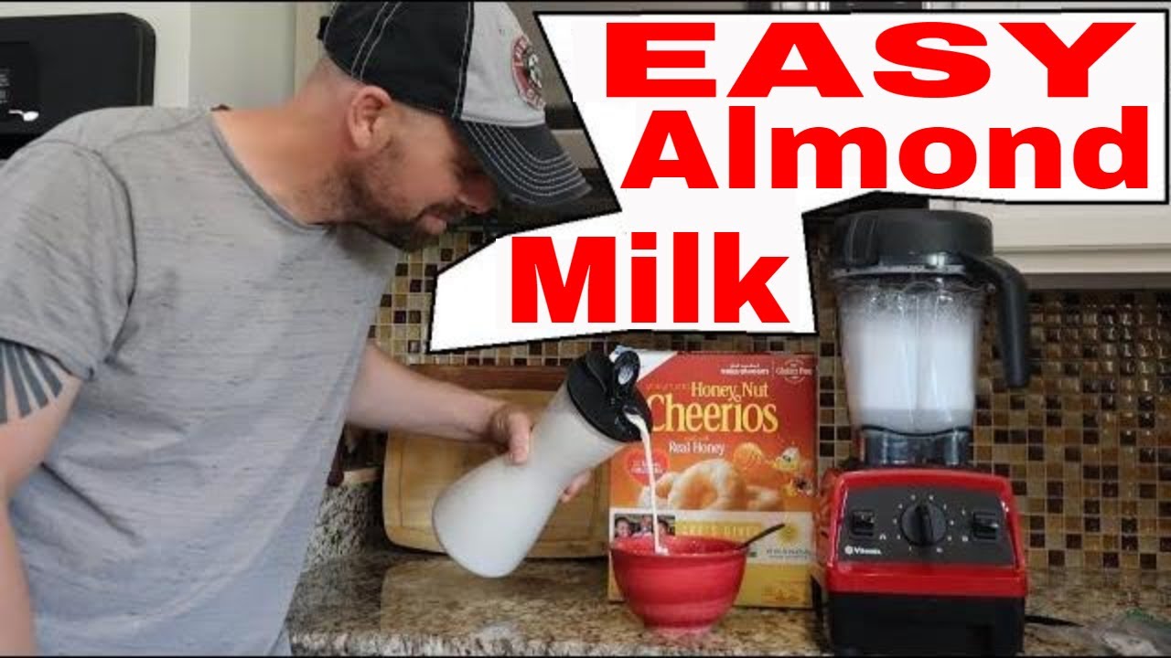 How to make Homemade Vanilla Almond Milk with Recipe #almondmilkrecipe