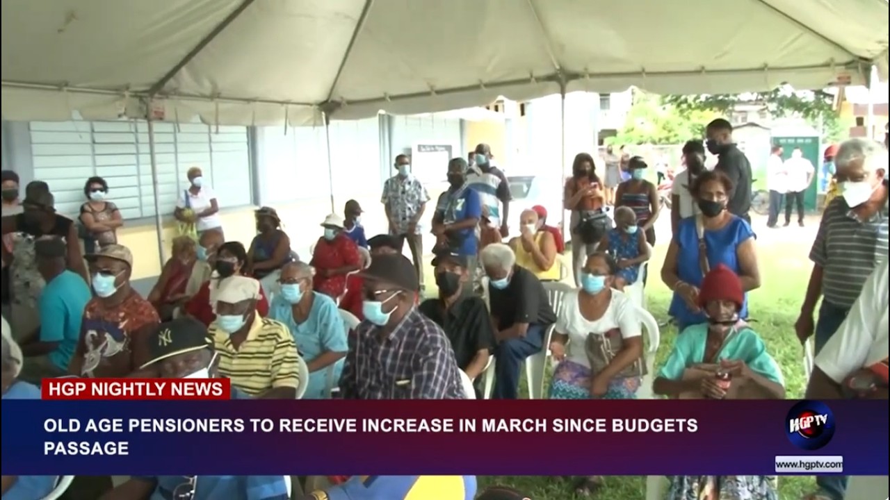 OLD AGE PENSIONERS TO RECIEVE INCREASE IN MARCH SINCE BUDGETS PASSAGE