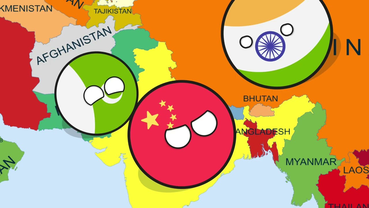 What if India and China Switched Places? ( Countryballs Short Film)