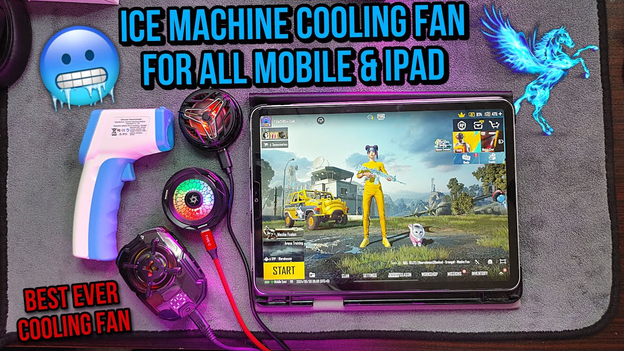 Best Ever Cooling Fan For All Mobile & iPad | iCe 🥶 Machine Cooling Fan For PUBG | Electro Sam