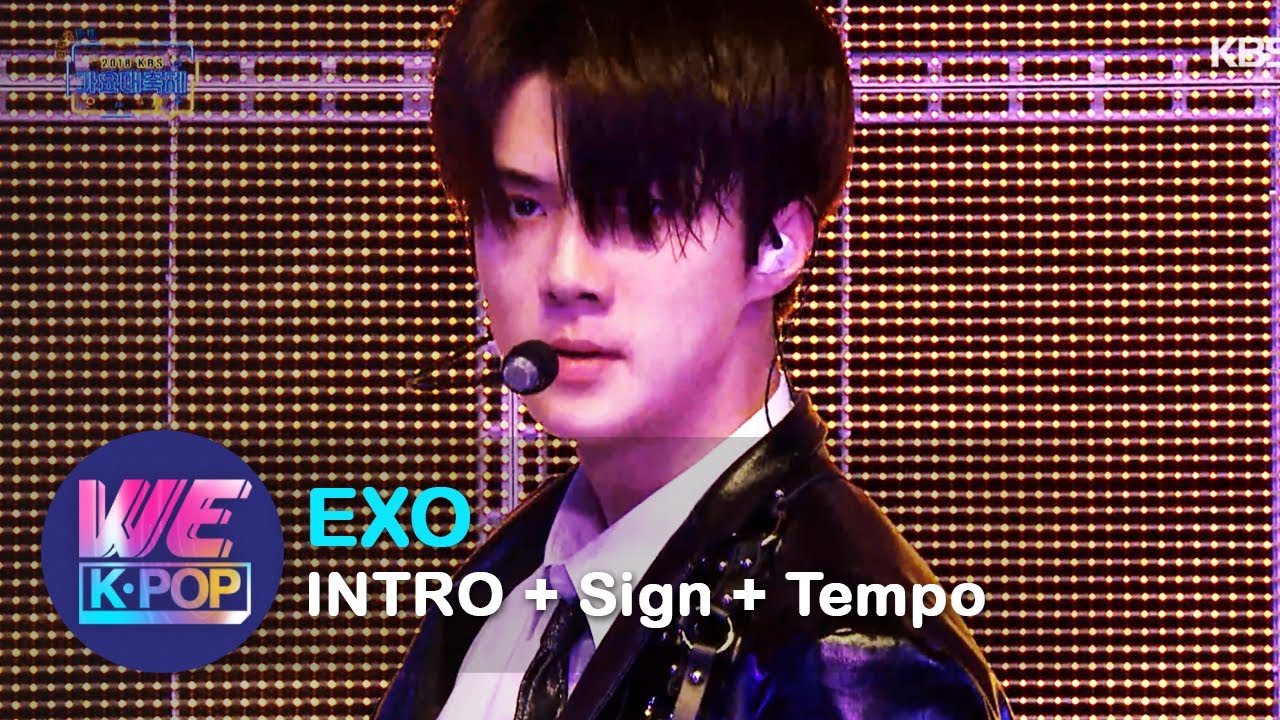 EXO(엑소) - INTRO + Sign + Tempo [The 2018 KBS Song Festival / 2018.12.28]