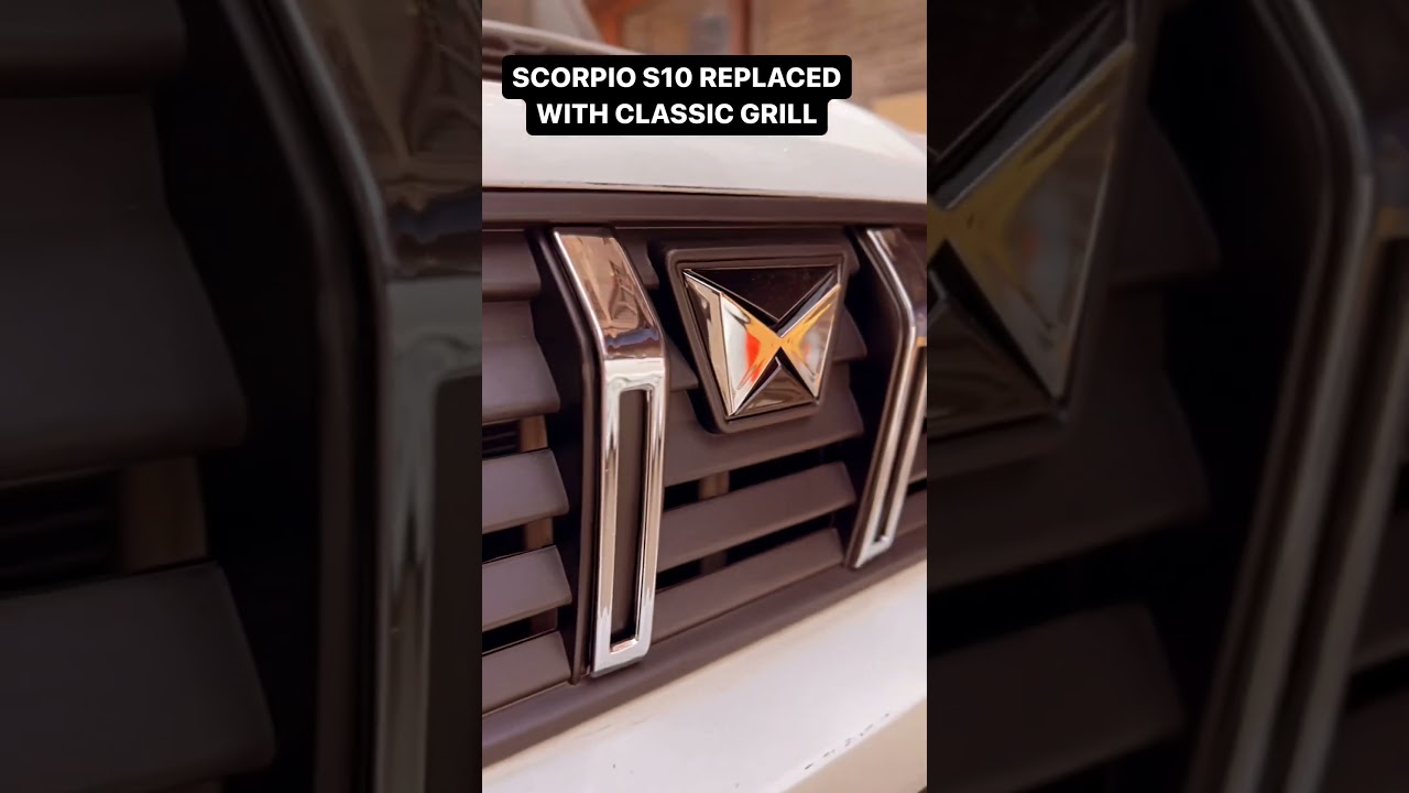 scorpio modified all genuine accessories grill change🔥#scorpio #car #viral