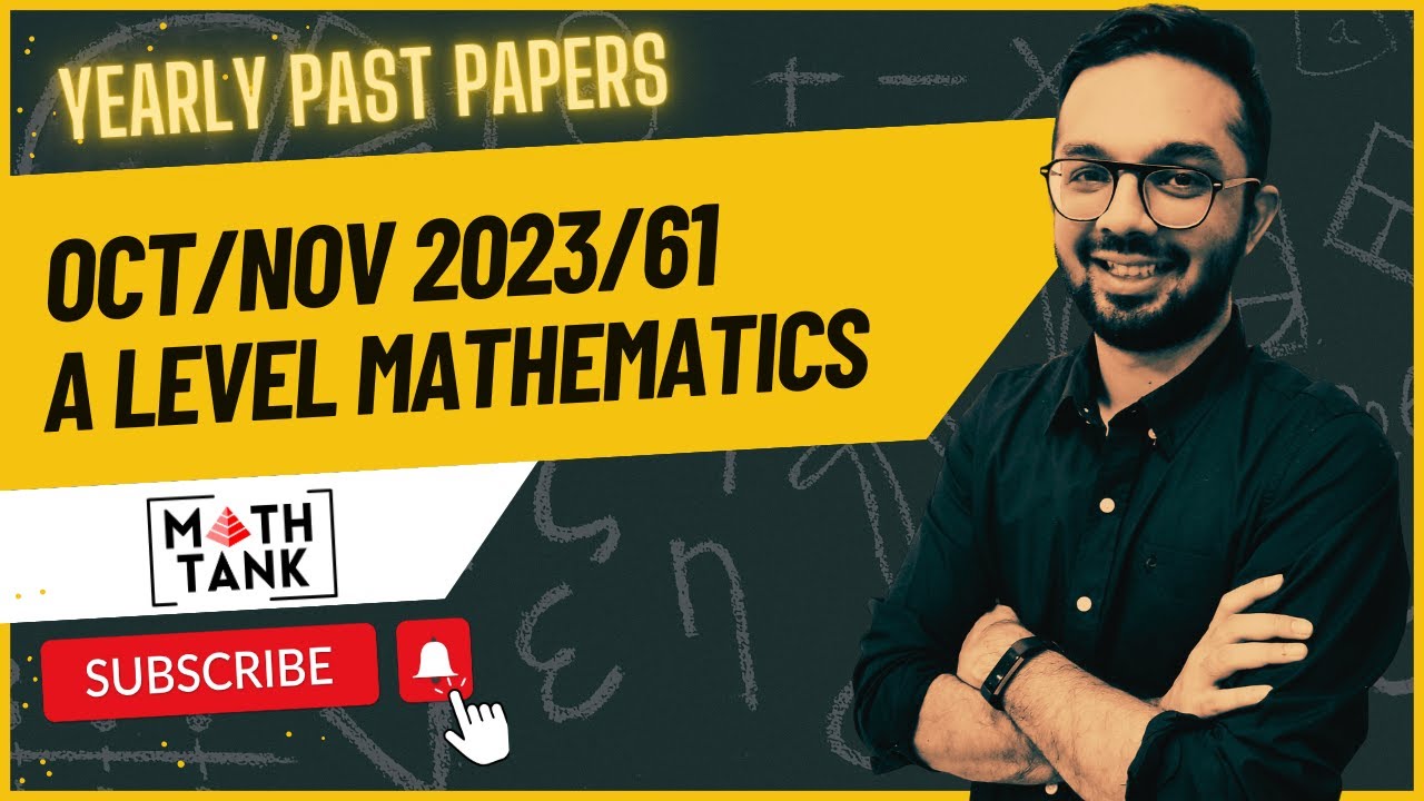 9709/61/O/N/23 A level Mathematics S2 Oct/Nov 2023/61 @MathTankbySalman