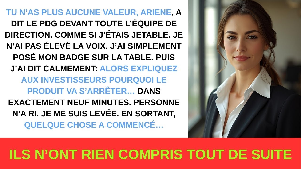 Virée en public à 9:40… ils n’ont pas compris ce que j’avais programmé