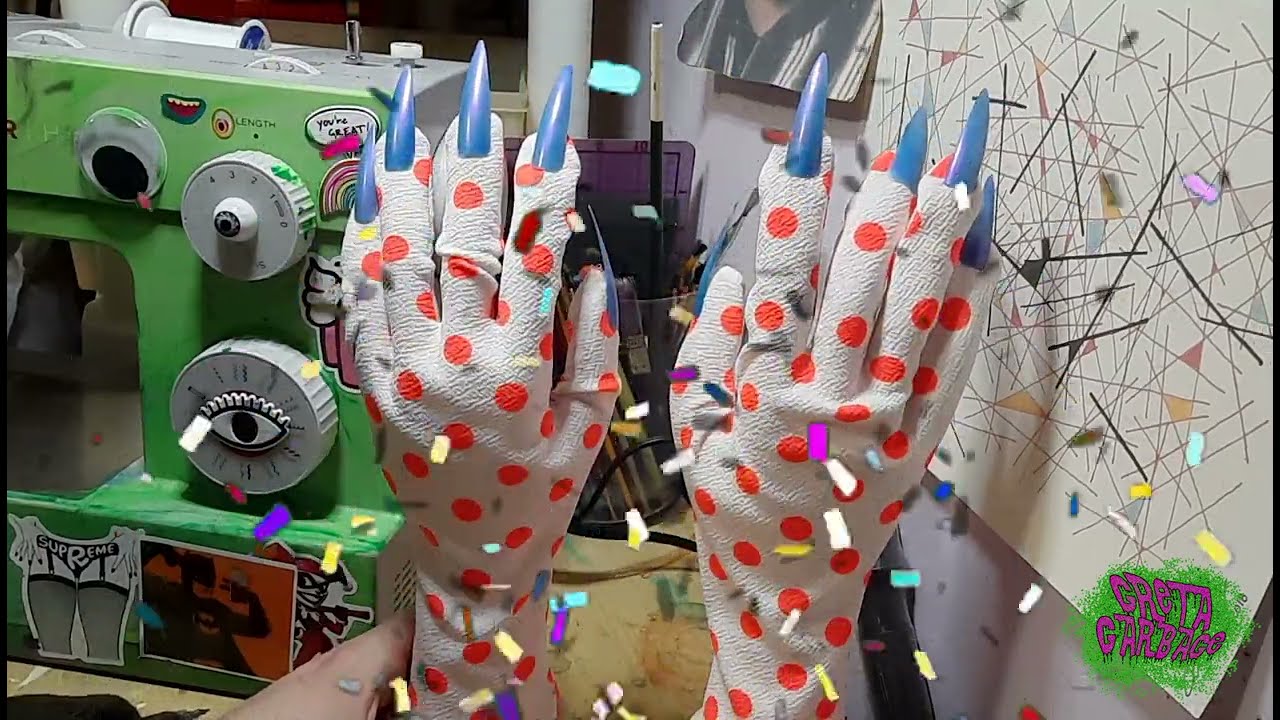 How To Make Drag Nail Gloves | Sewing Tutorial