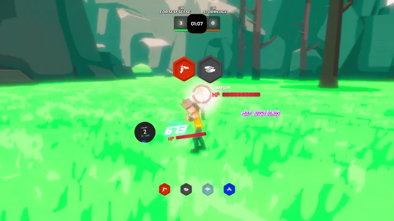 1v1 Match in Ninja Remix!