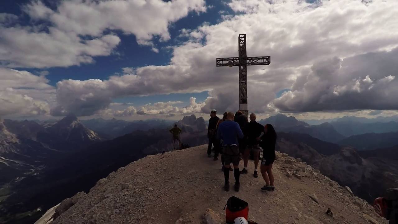 View from Tofana di Rozes summit, 3225m, Cortina, Dolomites
