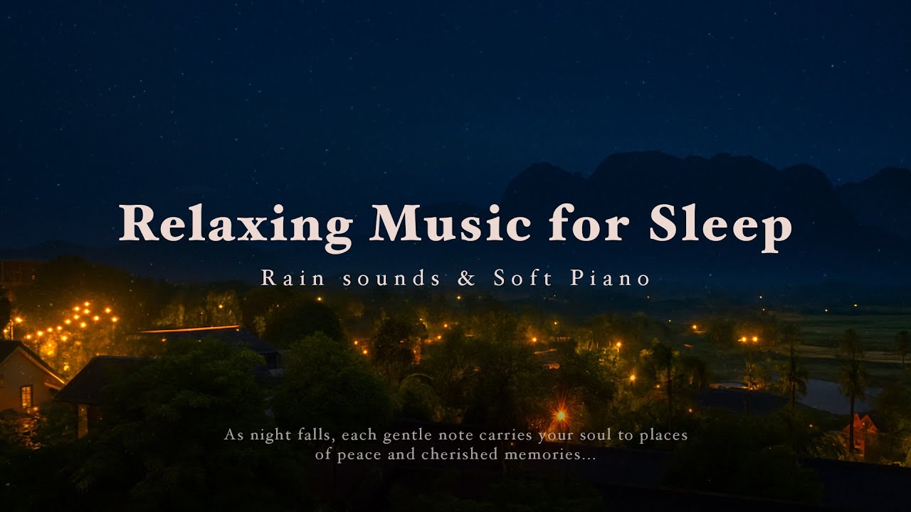 Rainy Night Piano &ndash; Gentle Thunder, Light Rain & Nature Sounds for Deep Sleep