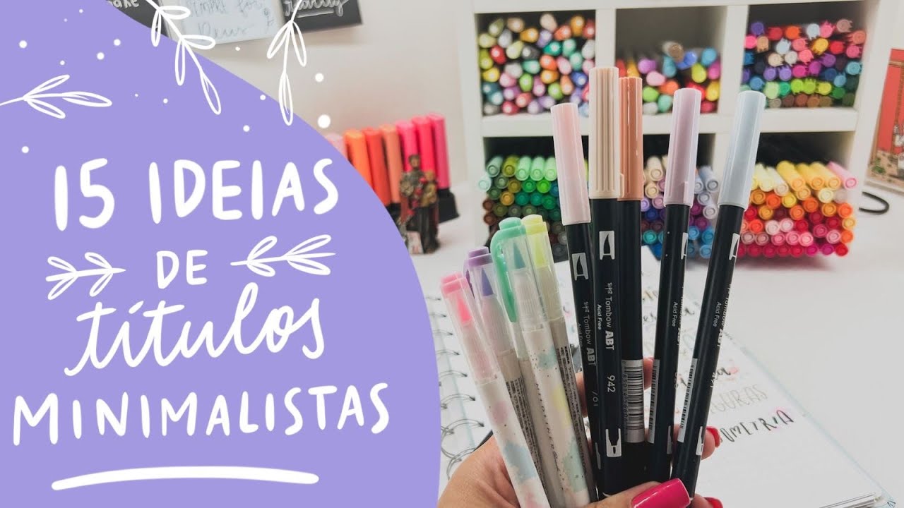 15 títulos minimalistas para deixar o seu caderno incrível
