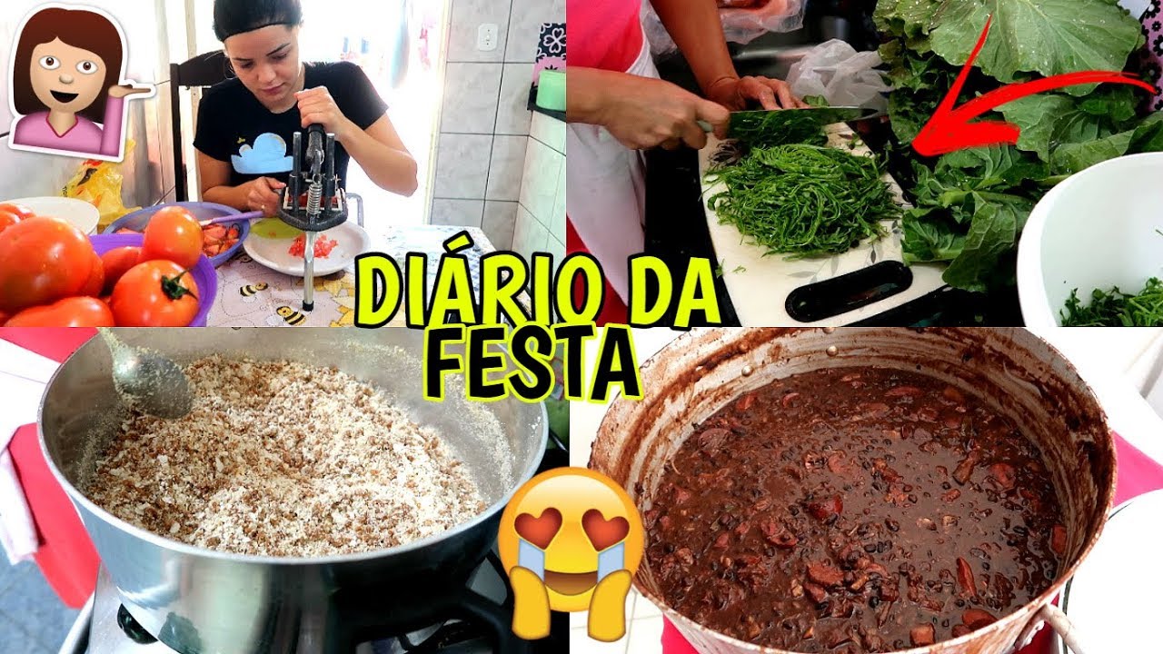 PREPARANDO A FEIJOADA, FAROFA E ACOMPANHAMENTOS PARA MEU ANIVERSÁRIO ♥ - Bruna Paula #BRUTODODIA16