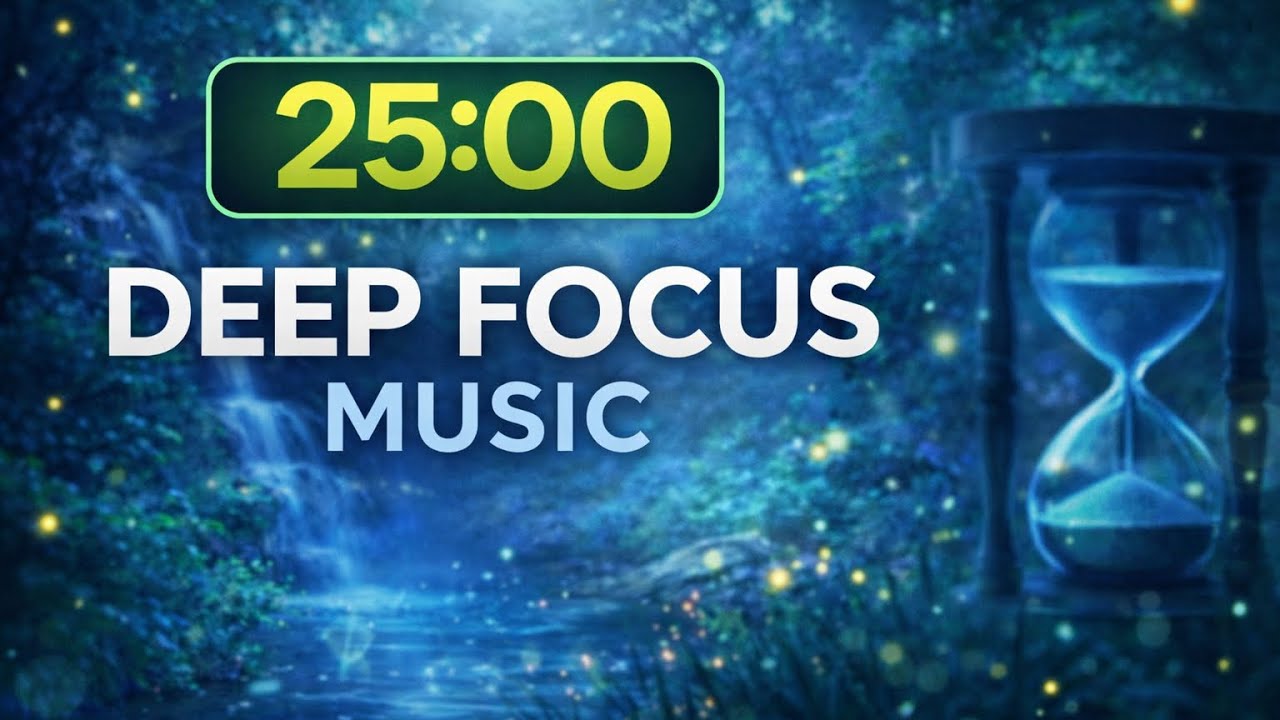 25 Minute Deep Focus Study Music 🌌 | Concentration Music for Studying & Productivity
