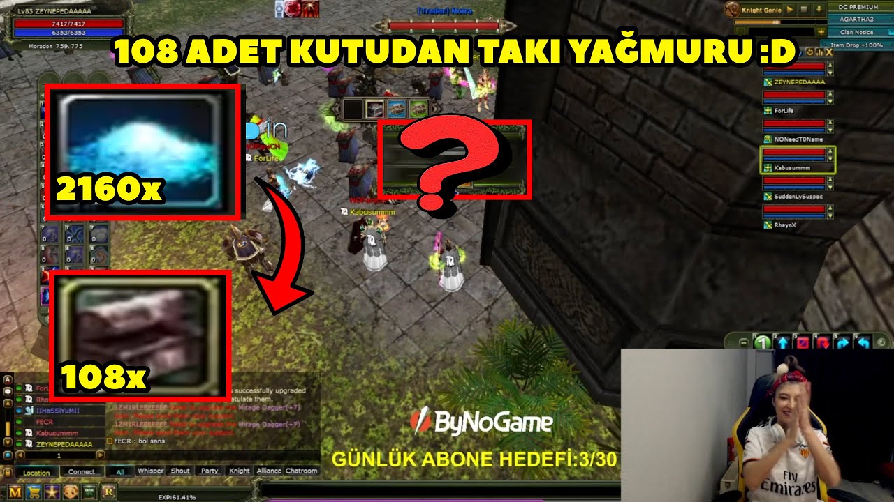 TreantQUEEN - (Agartha) 35 GB'ye 108 Adet Acessory Box Kırdırıyor  ! Knight Online