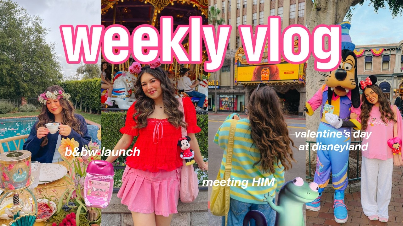 WEEK IN MY LIFE: life in LA!! 💖 disneyland, love life updates, movie premiere, being on set w Pixar!