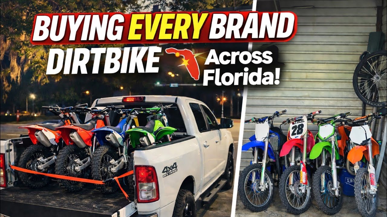 Buying Every Brand Dirt bike ($1000 Road Trip Challenge)