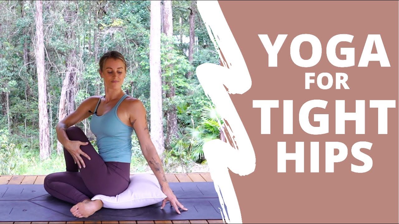 30 MINUTE YOGA FOR TIGHT HIPS | Gentle flow for all levels.. Ashley Freeman