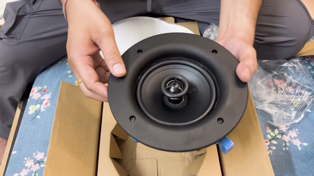 Taga Harmony TCW-190R - 5.25 Inches In-Ceiling Speakers (UNBOXING AND DEMO)