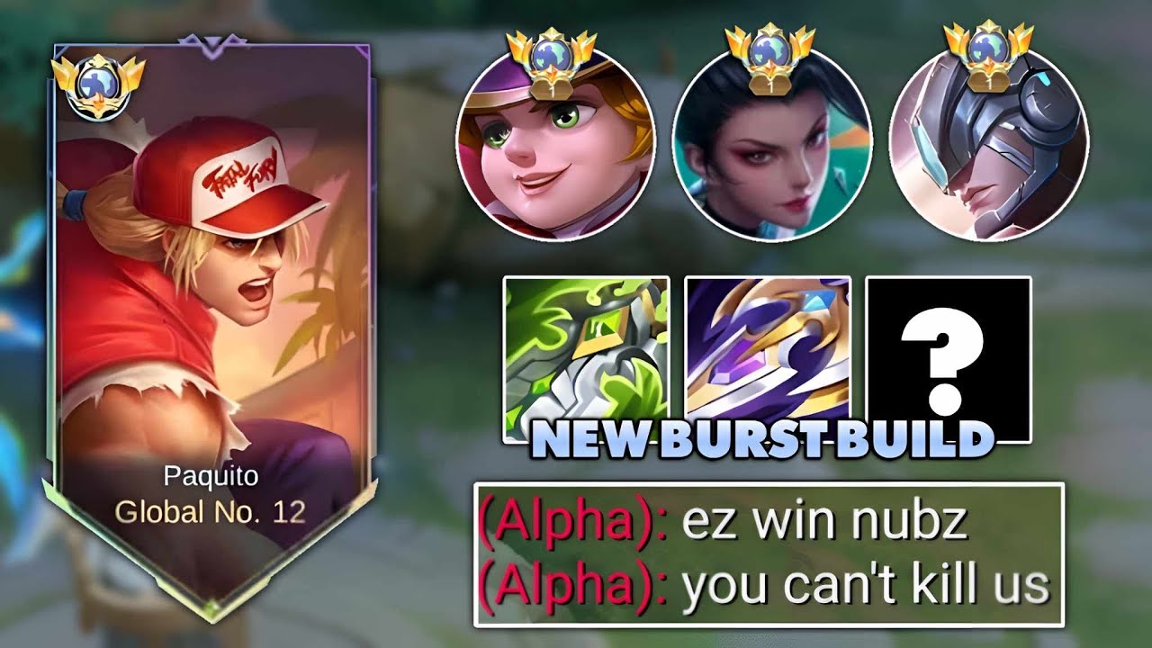 TOP GLOBAL PAQUITO ABUSED THIS NEW META BUILD PAQUITO!! 🔥 - MLBB