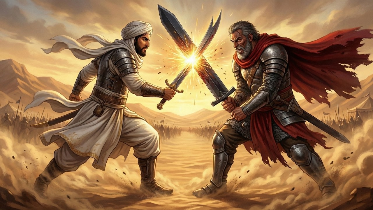 قصة اسد الله الامام علي (عليه السلام) قاهر الأحزاب ومعركة الخندق| النزال المستحيل!!