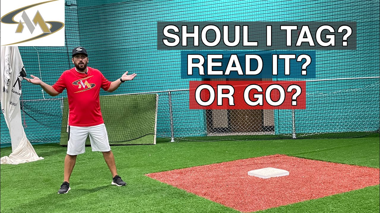 When to tag, read or go at 2nd base. #baserunning #baseballiq